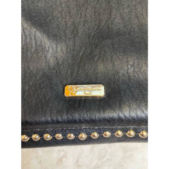 Jessica Simpson NEW Camille black gold metal beads boho shoulder bag purse - Picture 8 of 10